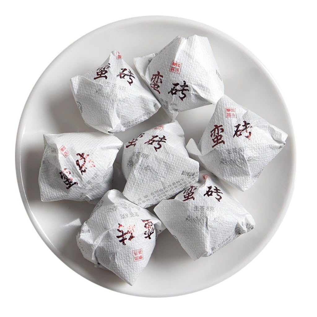 Yunnan Alter Baum Roh-Pu'er Tee | Natürlicher Yunnan Pu'er Tee | Einzeln Verpackt | Aufguss Für Den Täglichen Genuss (500g / 17,64oz)