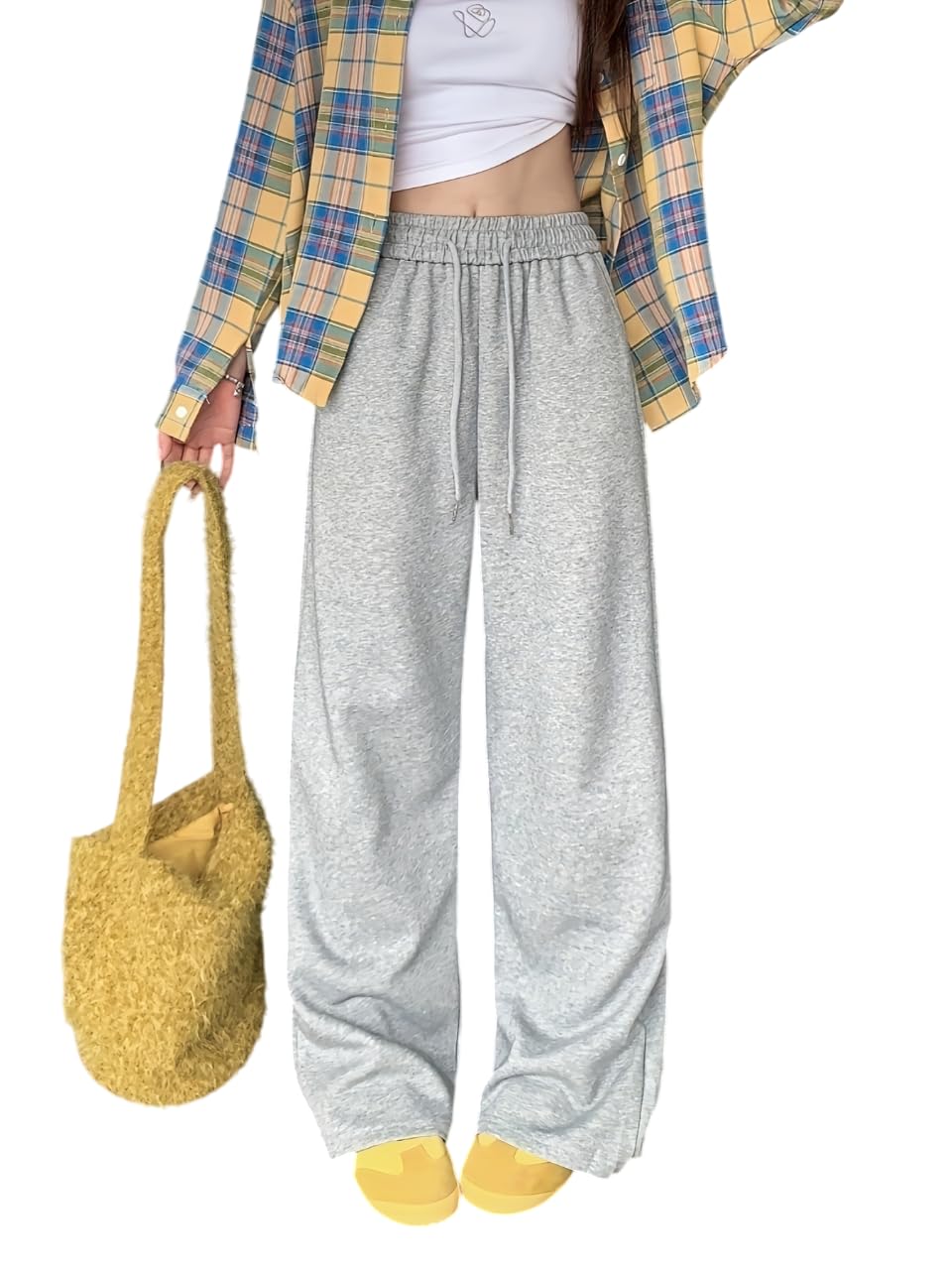 dockstreet Womens Baggy fit Jogger/Sweatpants .OPENJGR1811-OPNBOTMGreyWomenJOGR34-picture-15