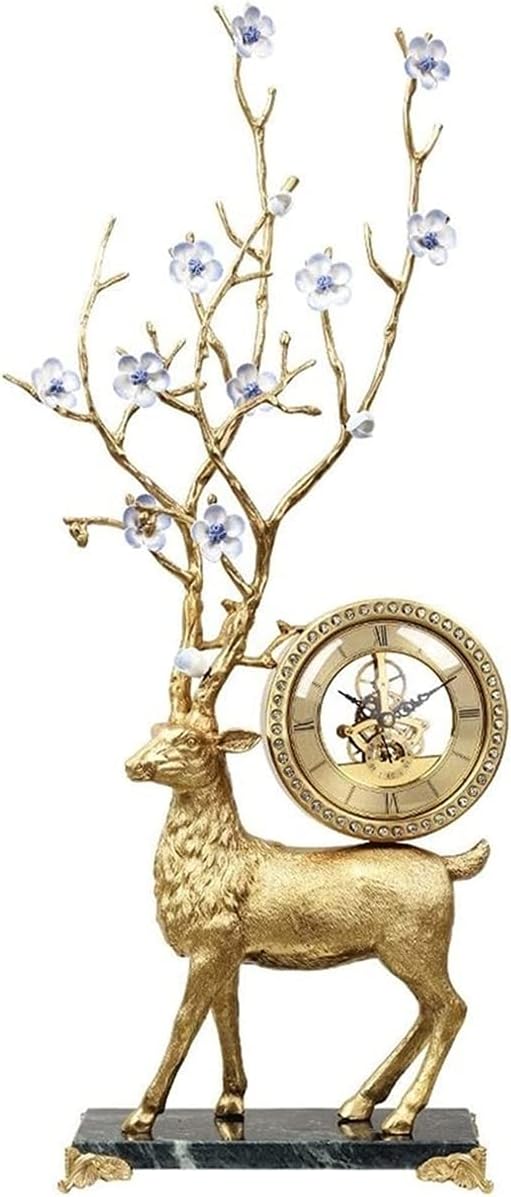 Mantel Clock Brass Clock Copper Plate Lamp Living Room Furniture Hall Clock Table Clock Creative Clock Alarm Clocks