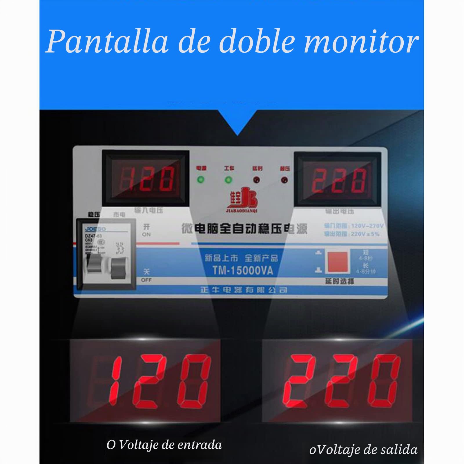 Regulador de voltaje automático 220v 15000/6800va hogar ultra bajo estabilizador estabilizador alimentación Estabilizador