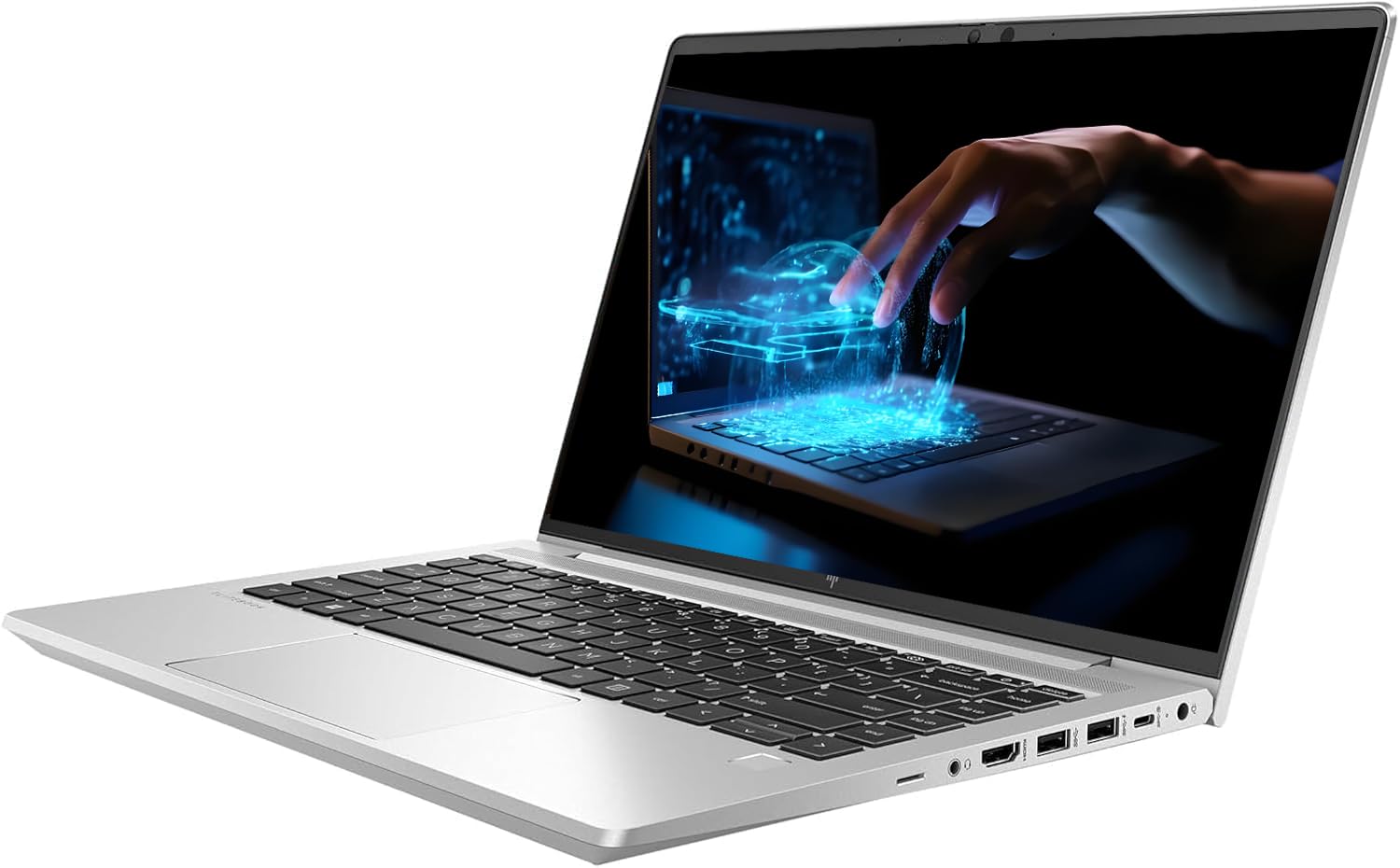 HP EliteBook 645 G9 Ordinateur Portable Professionnel, Ordinateur Portable 14 Pouces FHD, AMD Ryzen 5 Pro 5675U, 8 Go de RAM, SSD 256 Go, Clavier QWERTY américain, Windows 11 Pro (reconditionné)