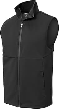 SPORT-TEK Unisex Soft Shell Vest, Deep Black, X-Small at Amazon