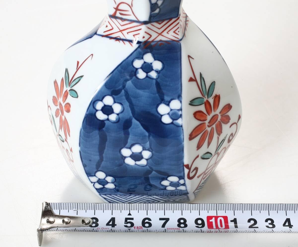 Amazon.co.jp: 有田焼 花瓶 染錦 瓢箪型 花器 共箱 陶磁器 : ホーム