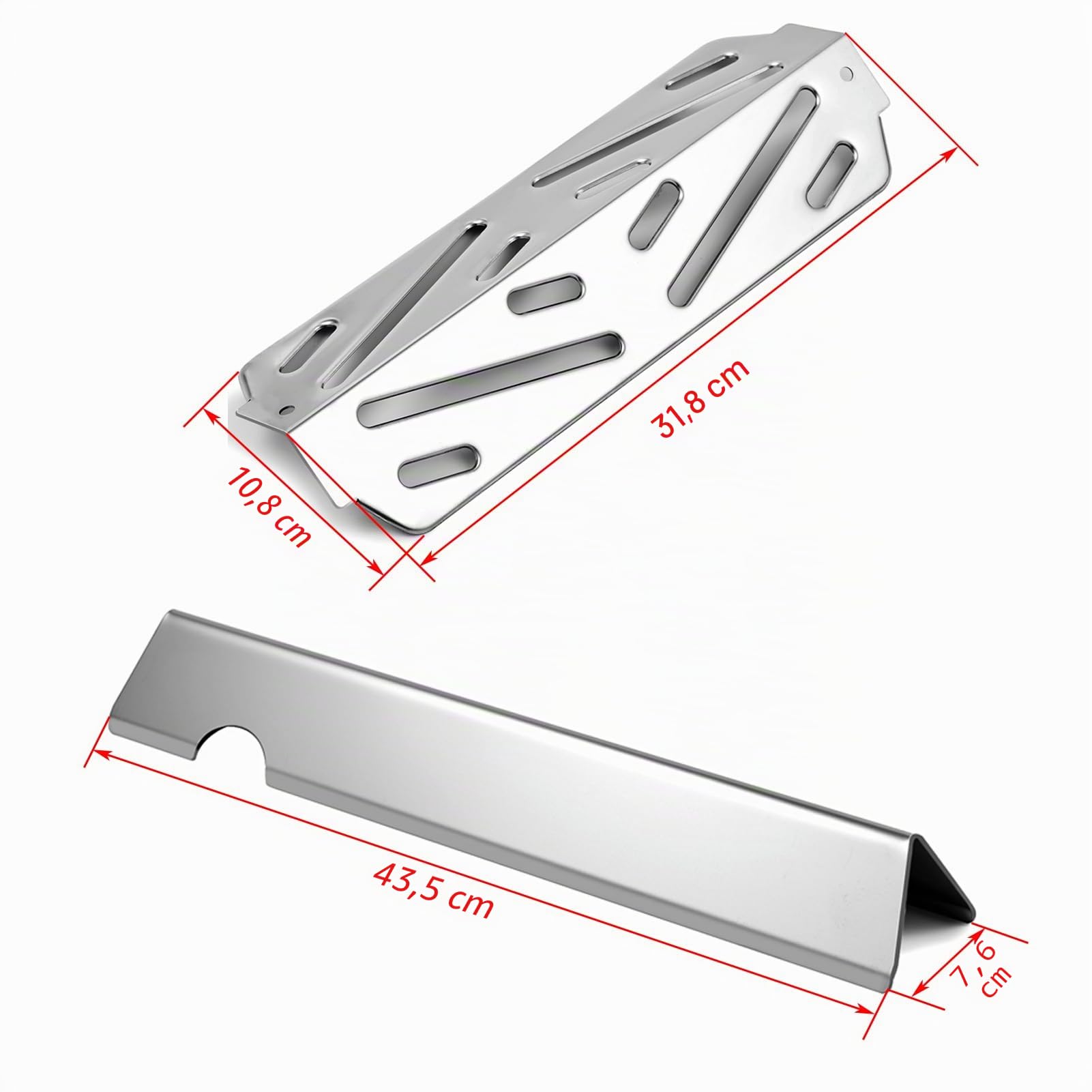 genesis II Grill-Ersatzteile Flavorizer Bars Hitzeschutz für Weber E-210 S-210 GS4 Grillteile LX E-240 S-240 Grillteil 66794 Flavor Bars 66039