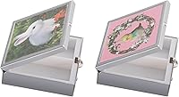 Vista 8 de Simple Metal Portátil Mini Caja de Medicina Caja de Almacenamiento (3 Compartimentos Rosa)
