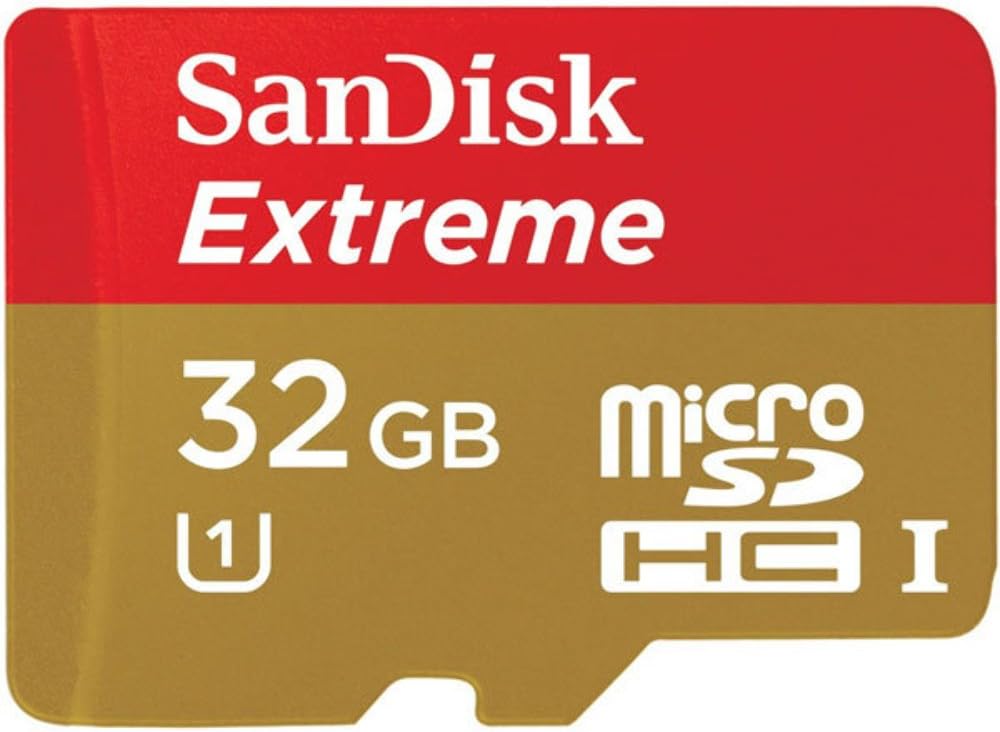 Sandisk 32GB Extreme MicroSDHC UHS-I Card (SDSDQXL-032G-A46A)
