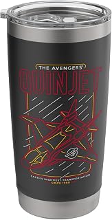 Marvel Avengers Quinjet Neon Lights Stainless Steel Insulated Tumbler