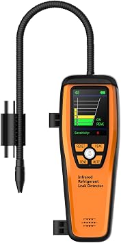 Elitech HVAC Refrigerant Leak Detector 10 Yrs Infrared Sensor Life, Halogen Freon Sniffer, Air Conditioning Detection, Automotive Gas Finder, ILD-200