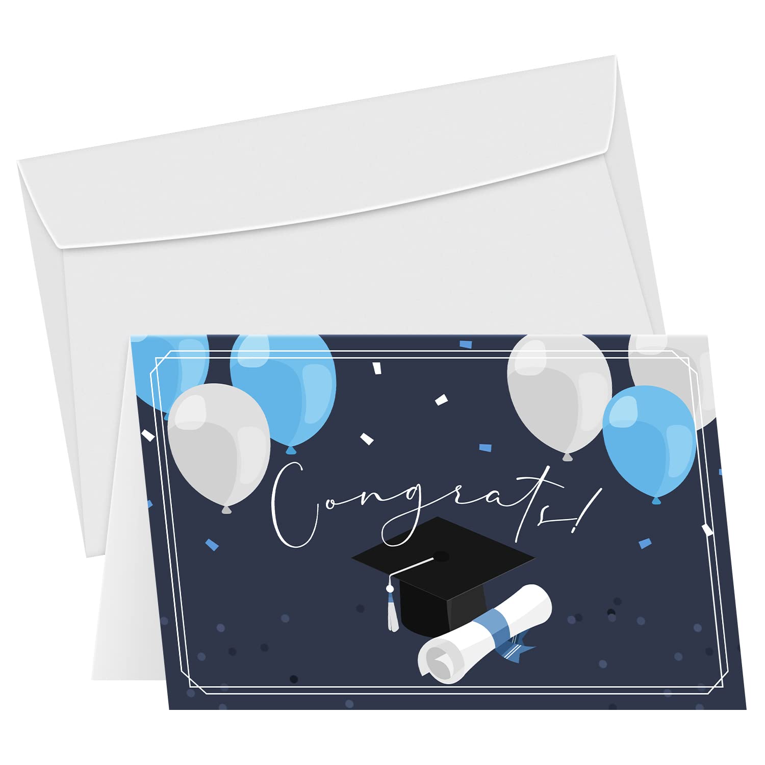 congrats grad card template Amazon.com : Congrats Graduation Greeting Cards and Envelopes – Large Size  Congratulations Celebratory Celebration Achievement Grad Card for High  School College Class of 2026 Graduates – 8.5
