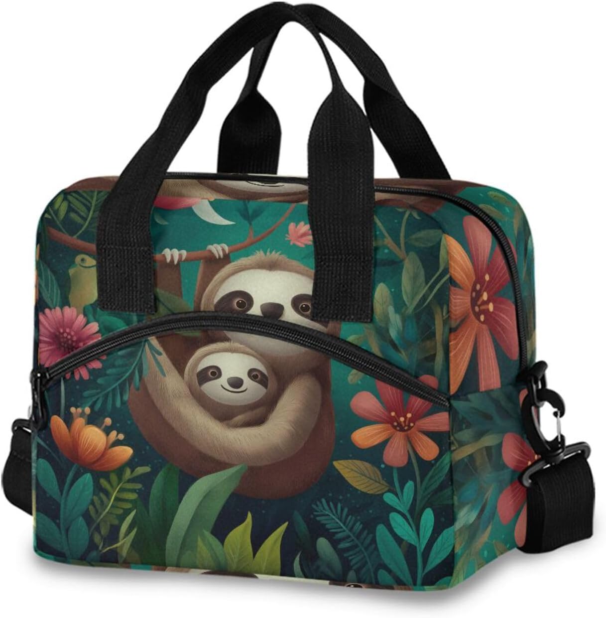 Blueangle Insulated Cooler Leakproof Reusable Lunch Bag - Dachshund Dogs Lunch Box Tote Bag with Adjustable Shoulder Strap for Women and Man