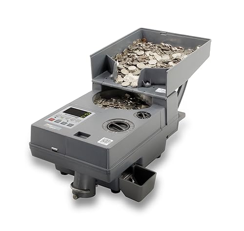 Miniatura 2 de AccuBANKER AB610 - Contador universal de monedas y fichas, velocidades de conteo de 2000 monedas/minuto, capacidad de tolva 4000 monedas, grado