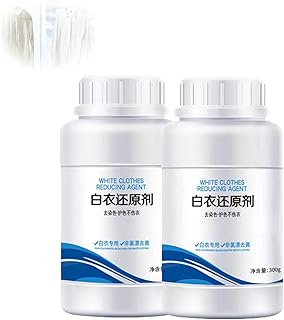 Household White Clothing Reducing Agent - Stain Remover for Clothes, White Clothes Reducing Agent, White Laundry Whitener Powder, Laundry Stain Remover Powder, Clothes Oil Stain Remover (600G)