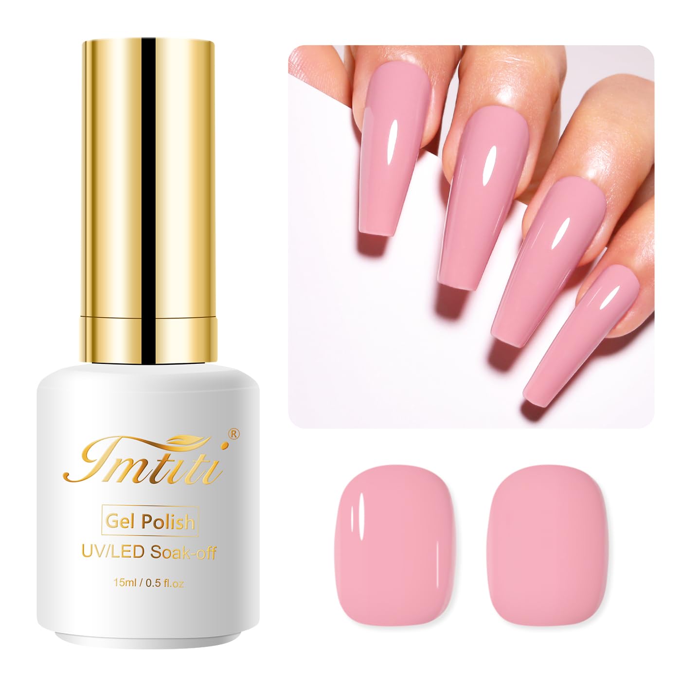 Nude UV Nail Polish 15 ml Natural Pink UV Gel Nail Polish Soak Off LED Gel Nail Polish Autumn Winter Gel Nail Polish DIY Nail Art Starter Manicure Salon Gel Polish UV Kit