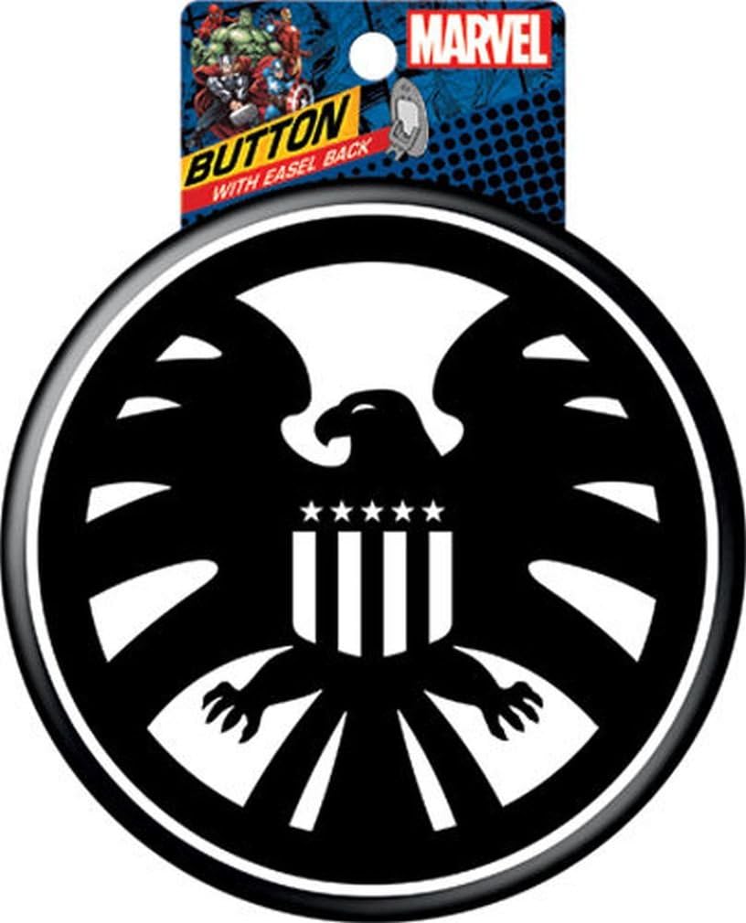 Ata-Boy Marvel Comics S.H.I.E.L.D. Logo Giant Button with Easel