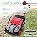 NETTA 2000W Lawn Scarifier and Aerator - 400mm Electric Lawn Rake & Moss Remover, 5 Adjustable Heights, 55L Grass Box - 10m Cable Heavy Duty Lawn Aerator for Large Gardens