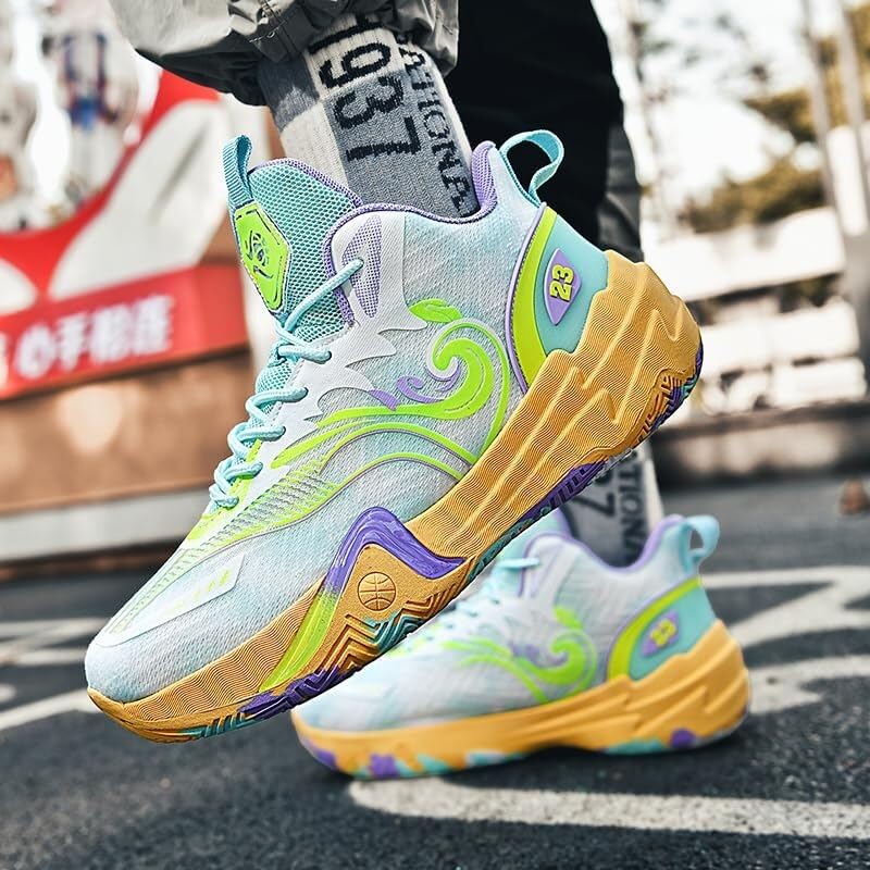 Zapatillas de baloncesto unisex transpirables y resistentes al desgaste 5