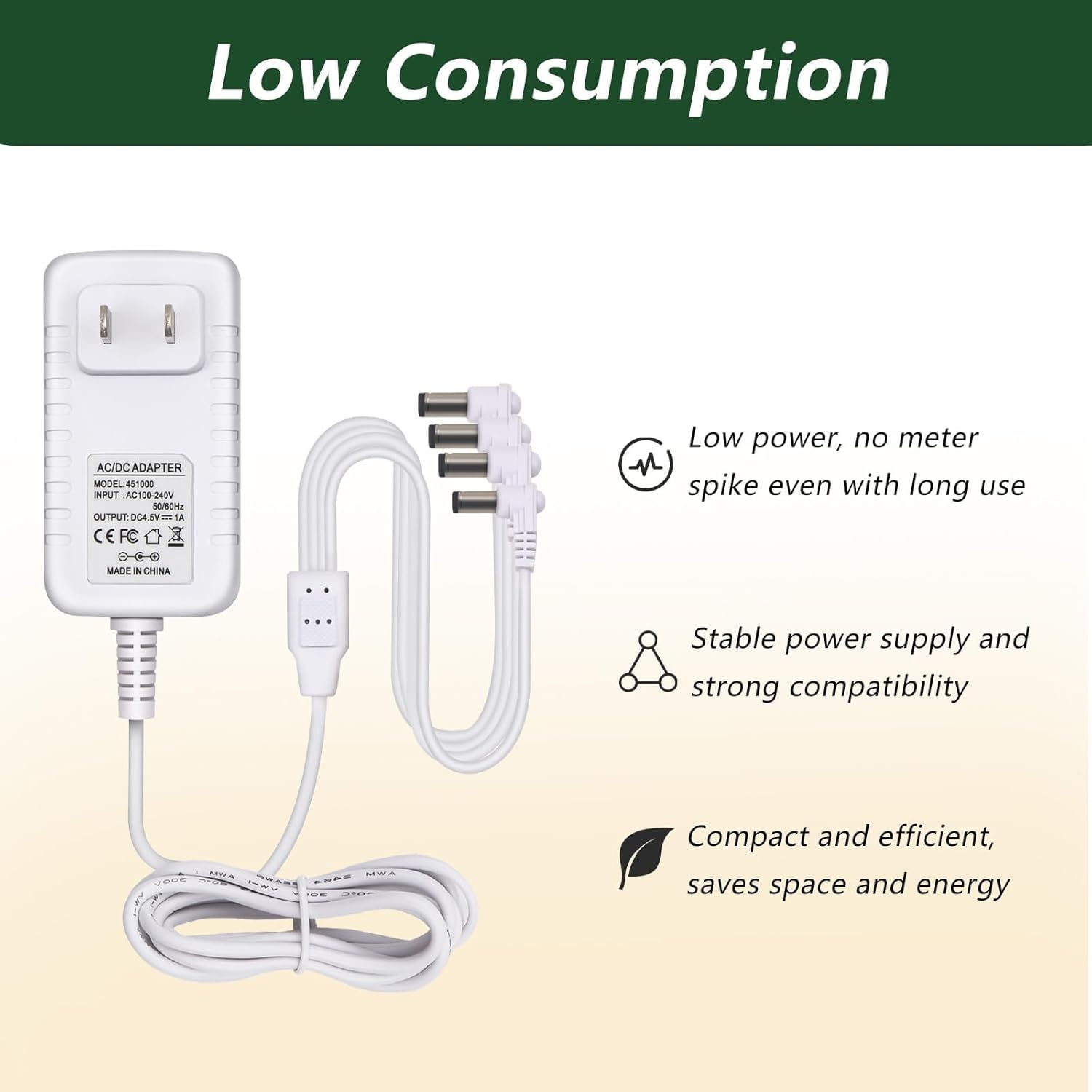 4.5Volt Adaptor 2-piece Set