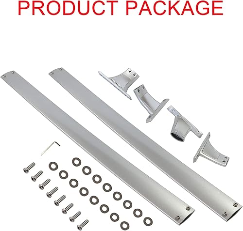 Miniatura 5 de CARMOCAR Barras transversales de repuesto para Nissan Rogue 2014 2015 2016 2017 2018 2019, estilo de fábrica, barras de techo de carga superior -