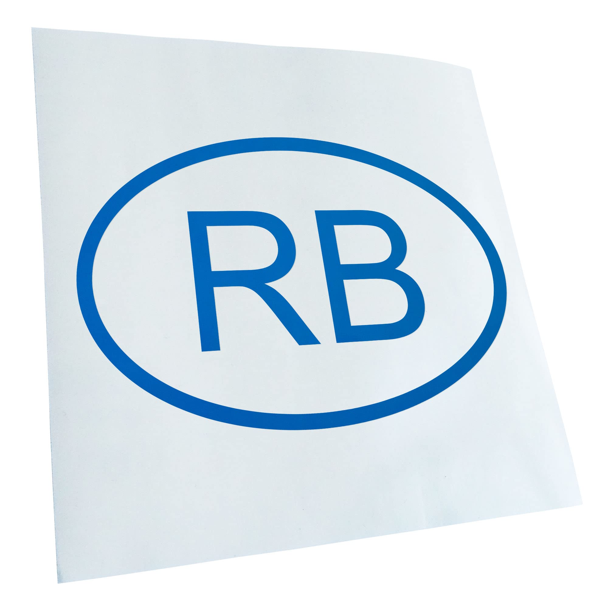 Kiwistar - Car Sticker - Blue - 60 x 40 cm Botswana RB - Rear Window Car Sticker Weatherproof for Car Truck Moped Truck - Sticker Exterior Self-Adhesive Tuning Accessories for Window Vehicle Window