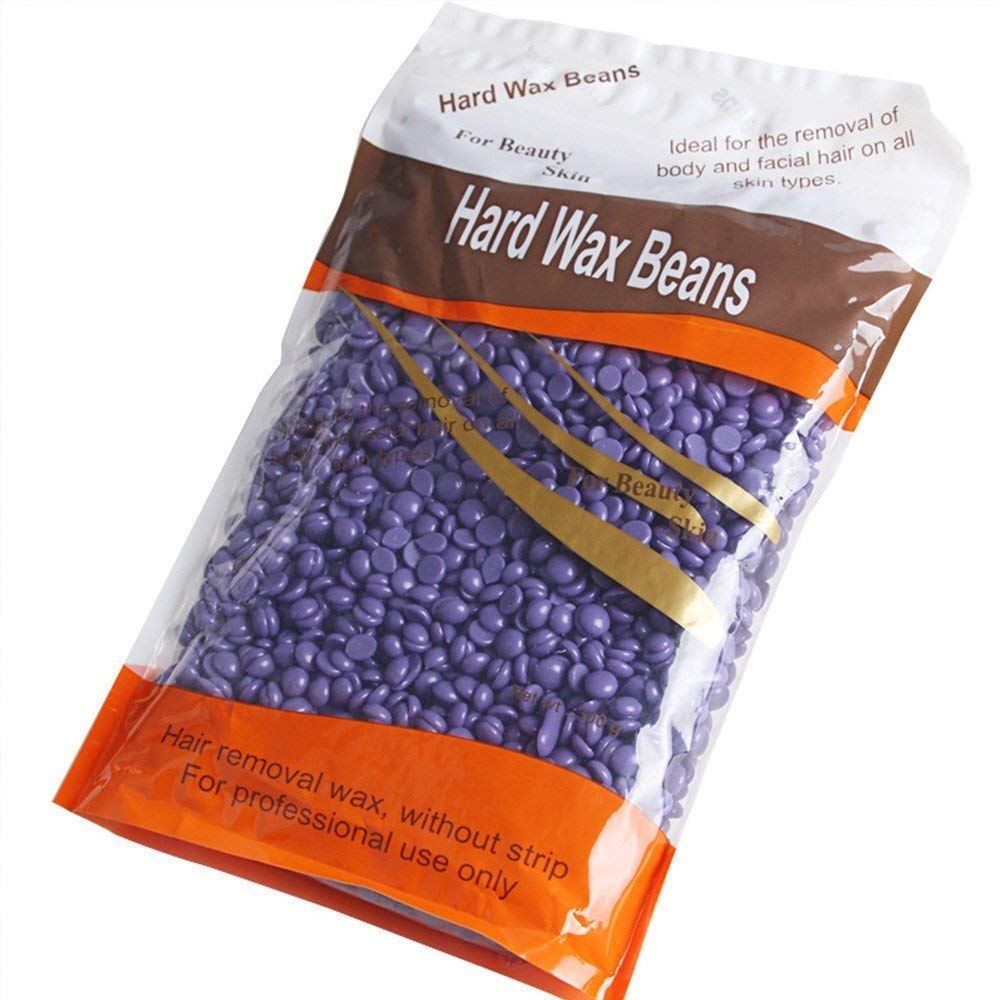 Sebami Body Hair Removal Hard Wax Beans Solid Depilatory Wax Natural Hot Film Hard Wax for Women and Men 300g