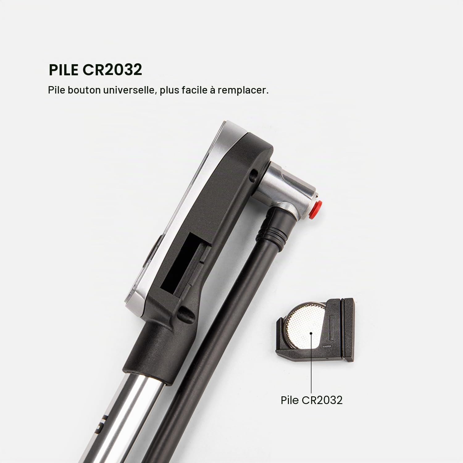 CXWXC Pompe à vélo à jambe de force avec manomètre - Pompe submersible compacte pour VTT et vélo électrique - Pompe d'amortisseur de vélo en aluminium avec 300 PSI
