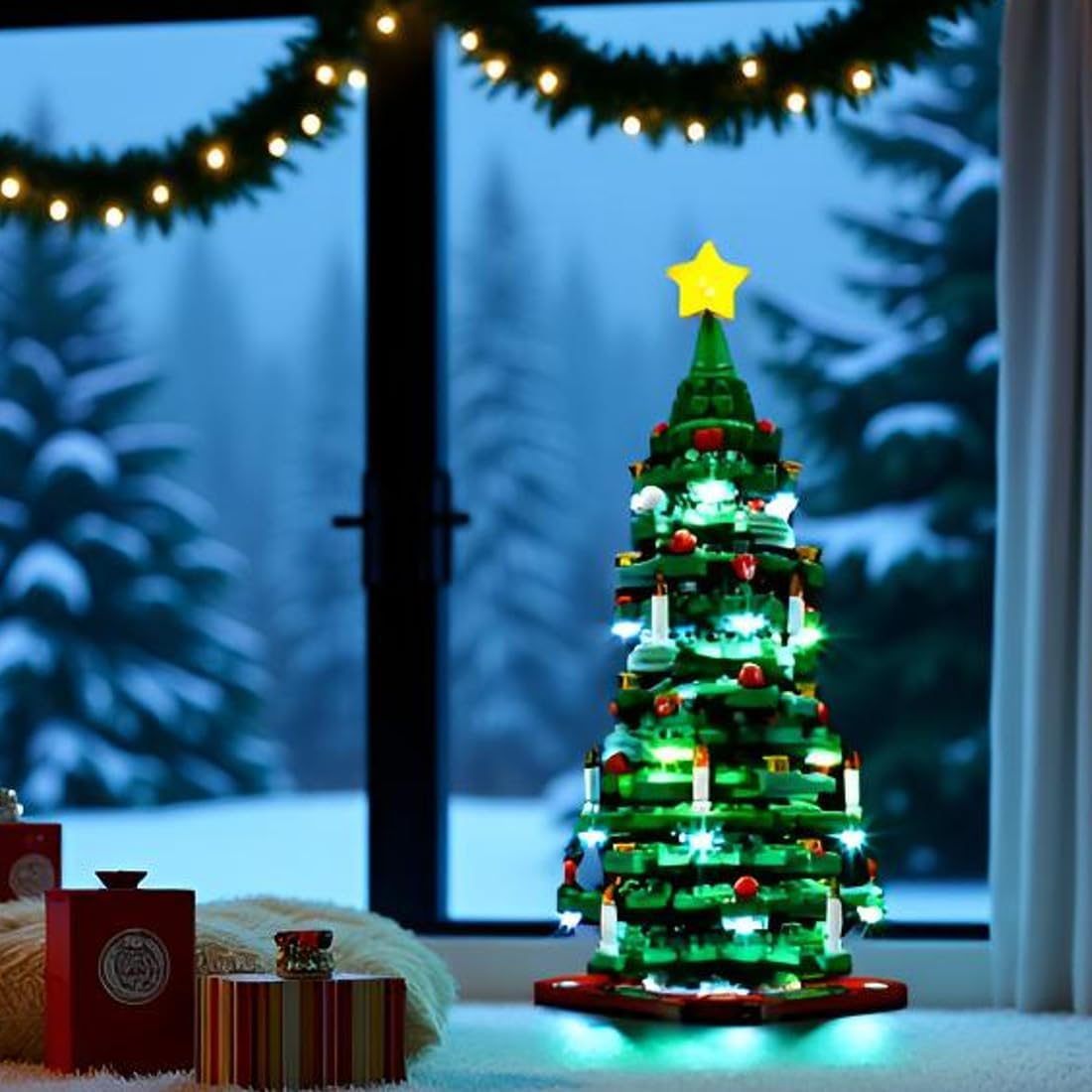 YEABRICKS LED Light for Lego-40573 Christmas Tree Building Blocks Model (Lego Set NOT Included)