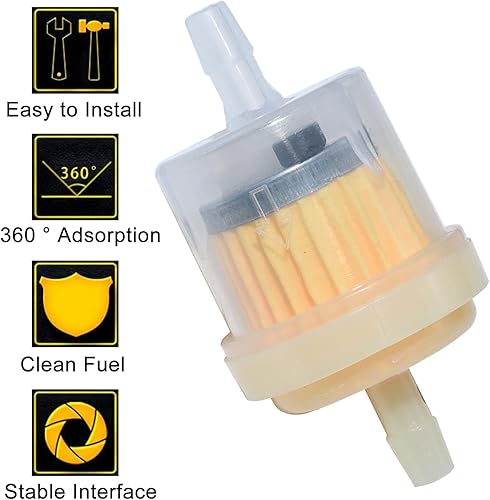 Miniatura 4 de Filtros universales de combustible en línea de gas de 316 pulgadas con imán para motocicleta, ATV, Quad Go Karts, generador de gasolina de motor