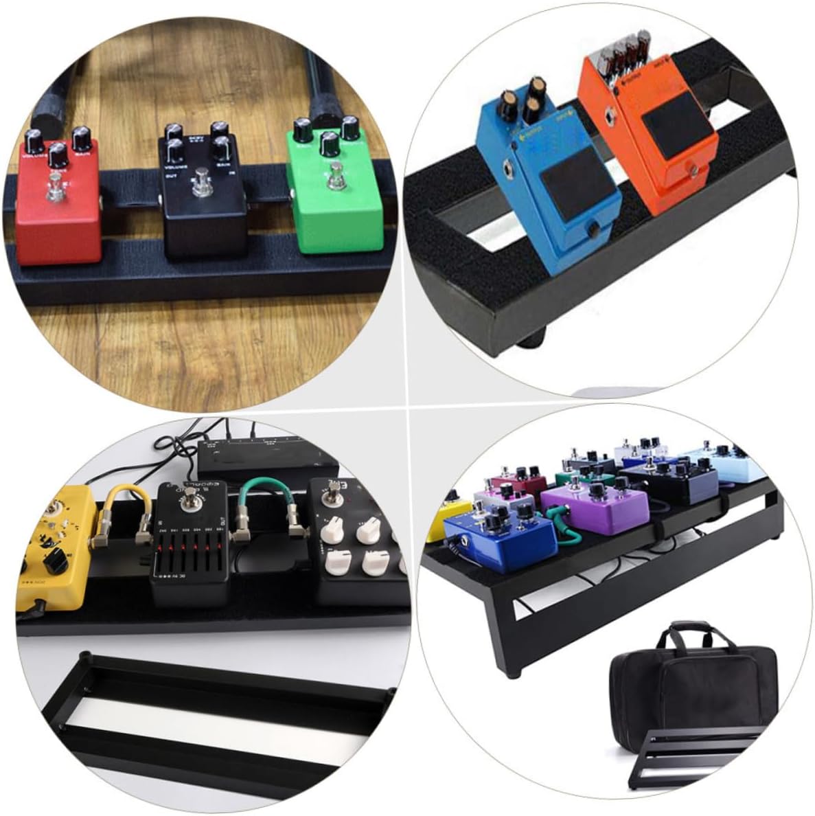 Bass Guitar Effector Pedalboard Bracket Stand Holder for Stage Performance