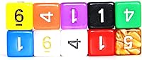 Vista 2 de SmartDealsPro Paquete de 10 dados poliédricos multicolor D4 D6 D8 D10 D12 para juegos de mesa Dungeons and Dragons DND RPG MTG