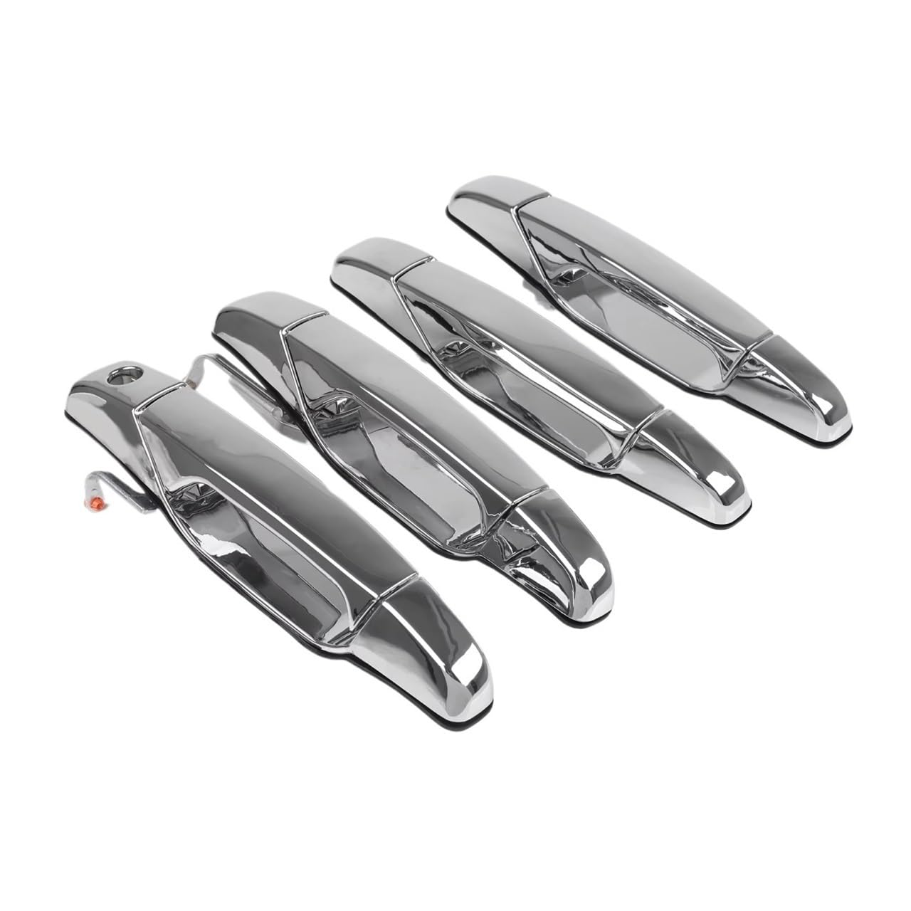 RAtsch Car Side Exterior Door Handle Car Exterior Chrome Door Handle 4PCS Front Rear Driver Passenger for 2007-2014 for Cadillac for Escalade