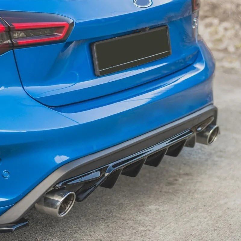 Difusor trasero para Ford Focus Hatchback ST Mk4 parachoques tuning cenefa spoiler 2019-2025 6