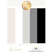 American Crafts 313640 Heidi Swapp Minc Paper 20Piece Neutrals Paper Pack