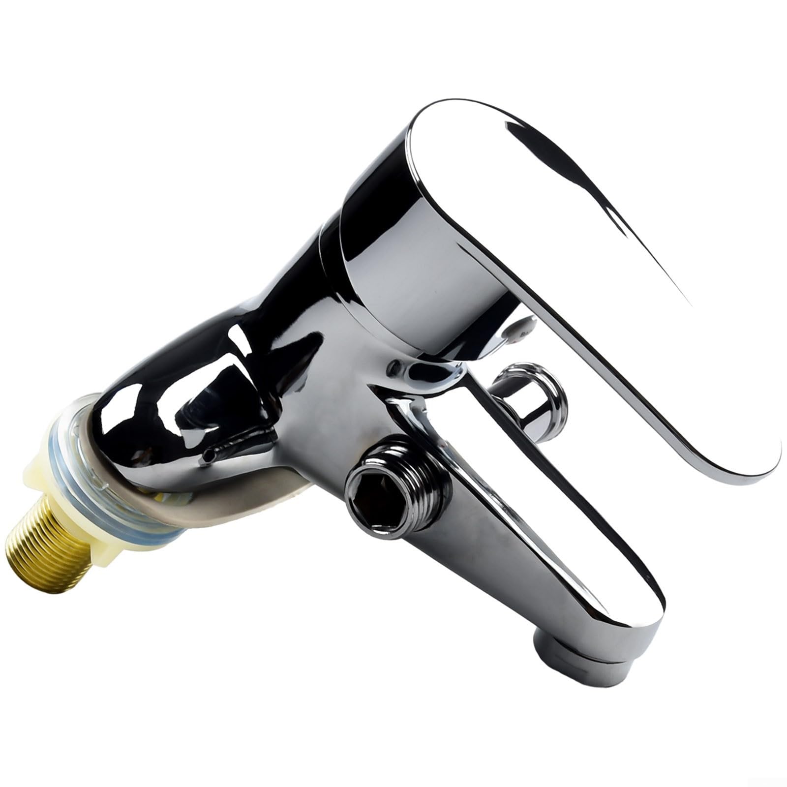 Cartridge Cold Dual-function and Mixer for Sin Copper Ceramic Faucet Alloy Chrome Finish Hot Zinc Polished Wall-mounted Basin Bathroom with Tap