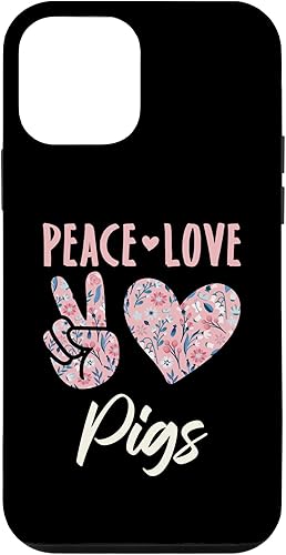 iPhone 12 mini Peace Love Pigs Pig Farmer Lover Case