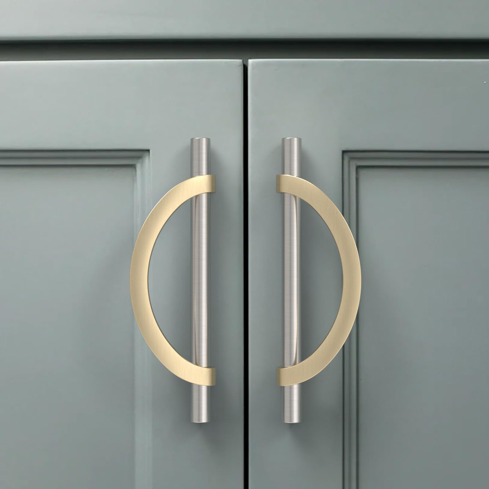 Brushed Gold Cabinet Pulls - 10 Pack -21 Brushed Gold Cabinet Pulls - 10 Pack -21