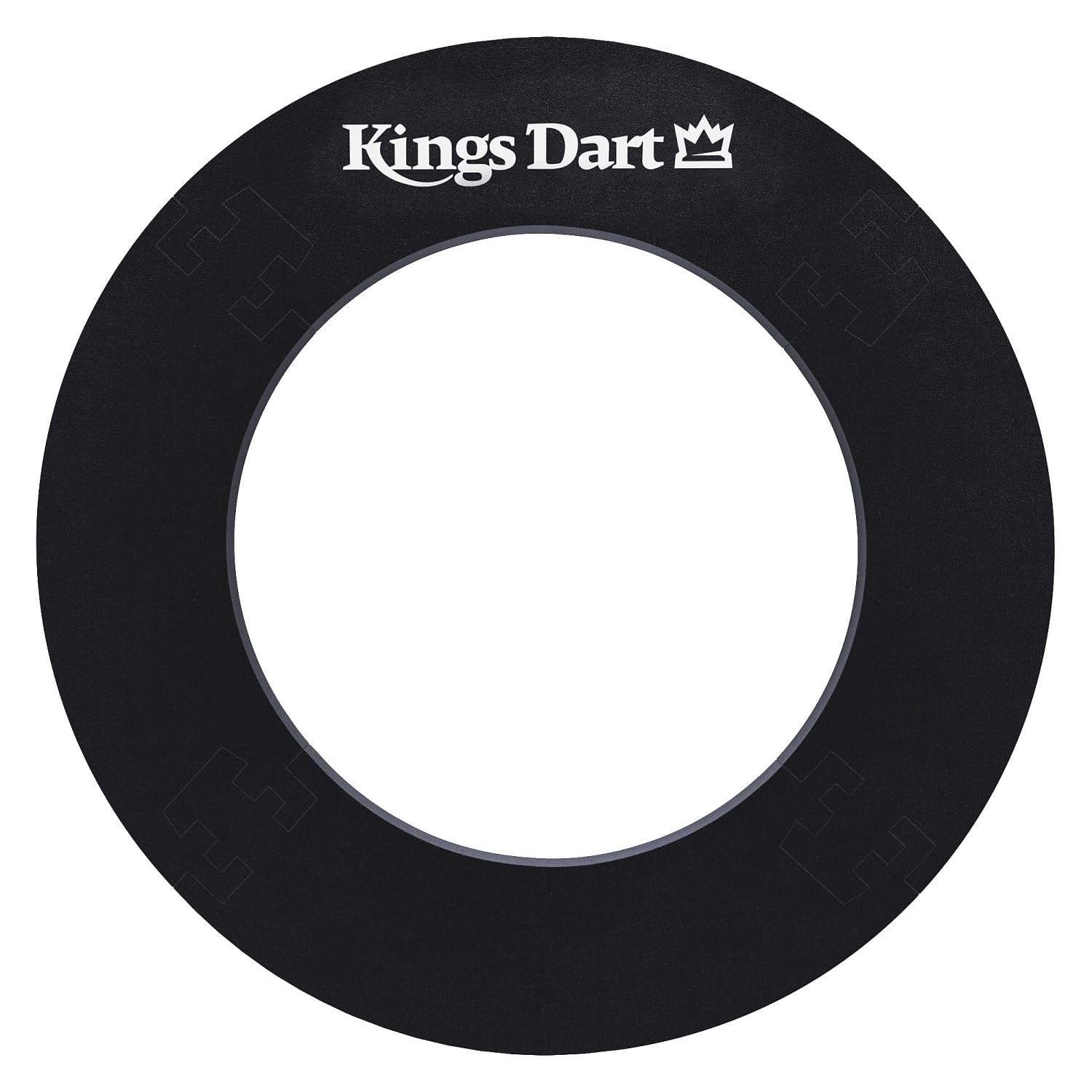 Kings Dart Surround | Auffangring, Backboard für Dartscheiben mit Ø von 45 cm | Schutz für Wand u. Darts | Weicher Kunststoff | Schwarz | 72x72 cm | Gewicht: 1 kg