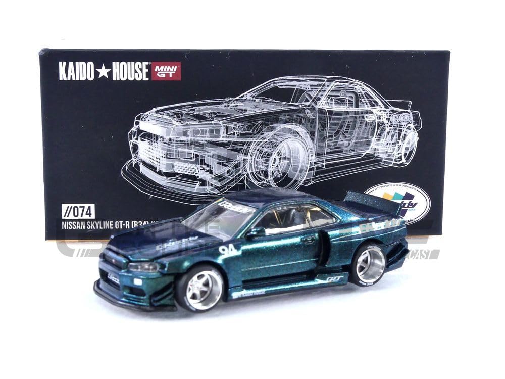 Amazon.co.jp: MINI-GT 1/64 Nissan スカイライン GT-R R34 Kaido 