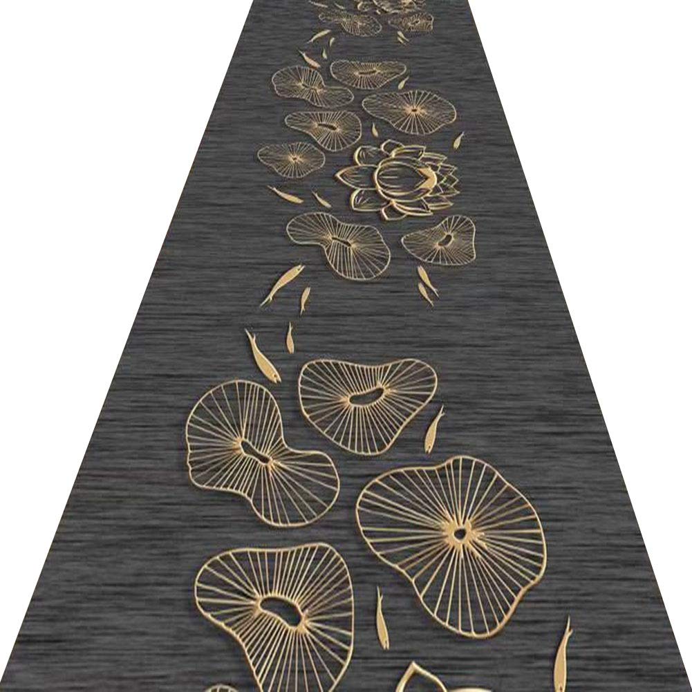 Couloir tapis de passage noir résistant à l'usure pour allée et entrée
