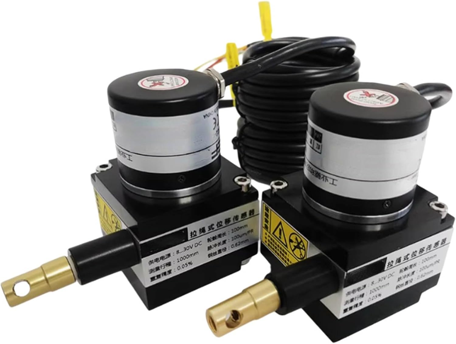 1pcs 0-5000mm Pull Rope Displacement Potentiometer Draw Wire Sensor Linear Position Encoder String Transducer(2000 Pulses,5000mm)