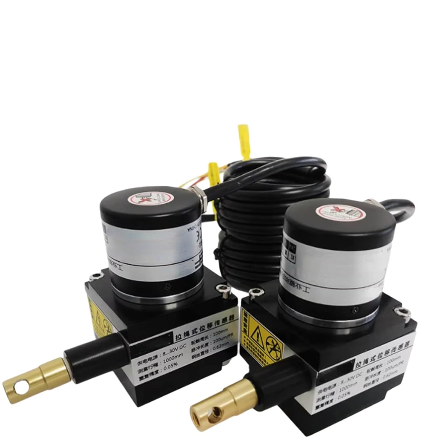 1pcs 0-5000mm Pull Rope Displacement Potentiometer Draw Wire Sensor Linear Position Encoder String Transducer(0-10V,1000mm)