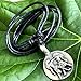 Jewelry Astrology Zodiac sign Gemini Twins May 21-June 20 Tarot Horoscope Protection Amulet Lucky Charm Defense Medallion Safe Travel Talisman Silver Pewter Pendant Necklace w Black Adjustable Cord