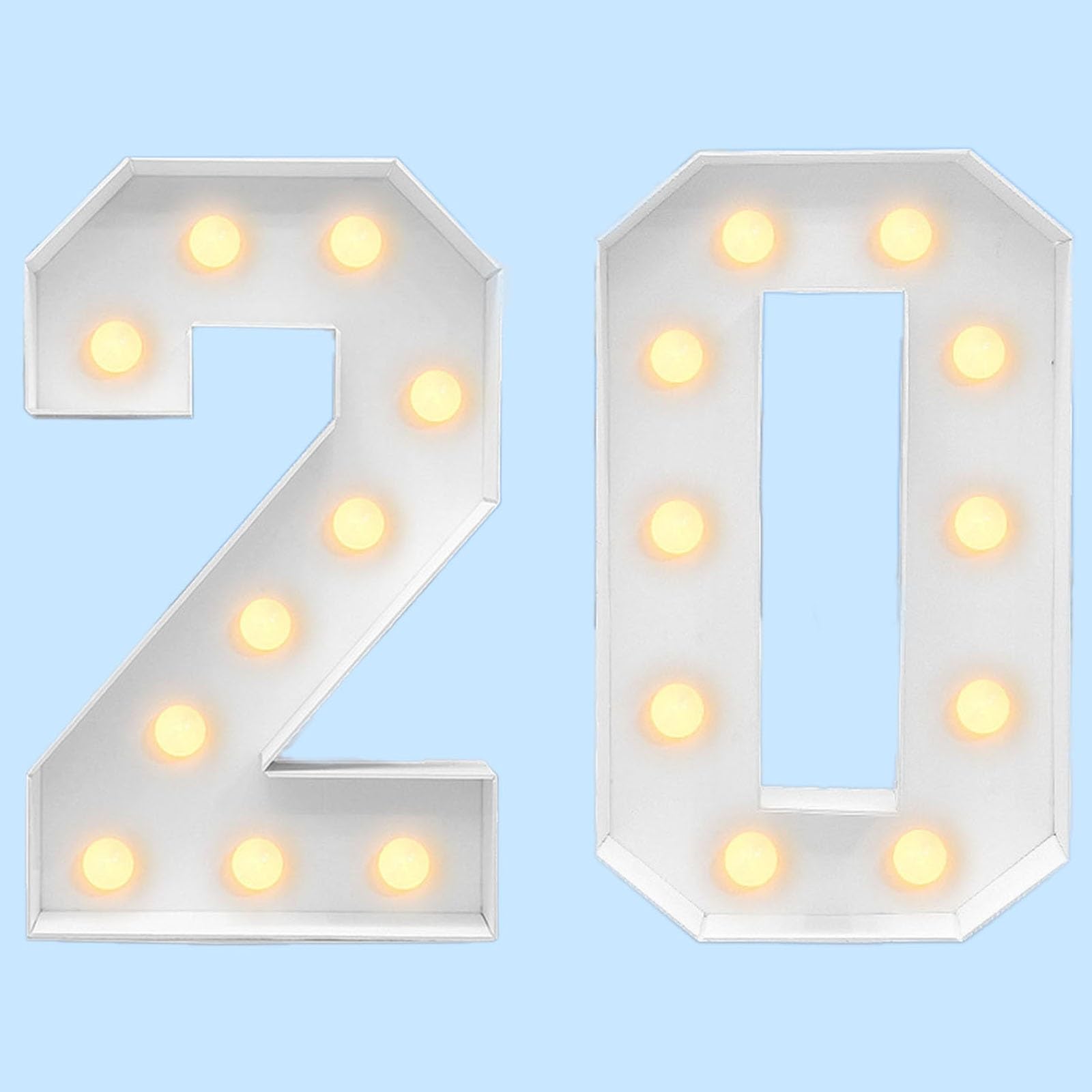 Bruiloft Decor Marquee Oplichtende Letters en Cijfer Zwart