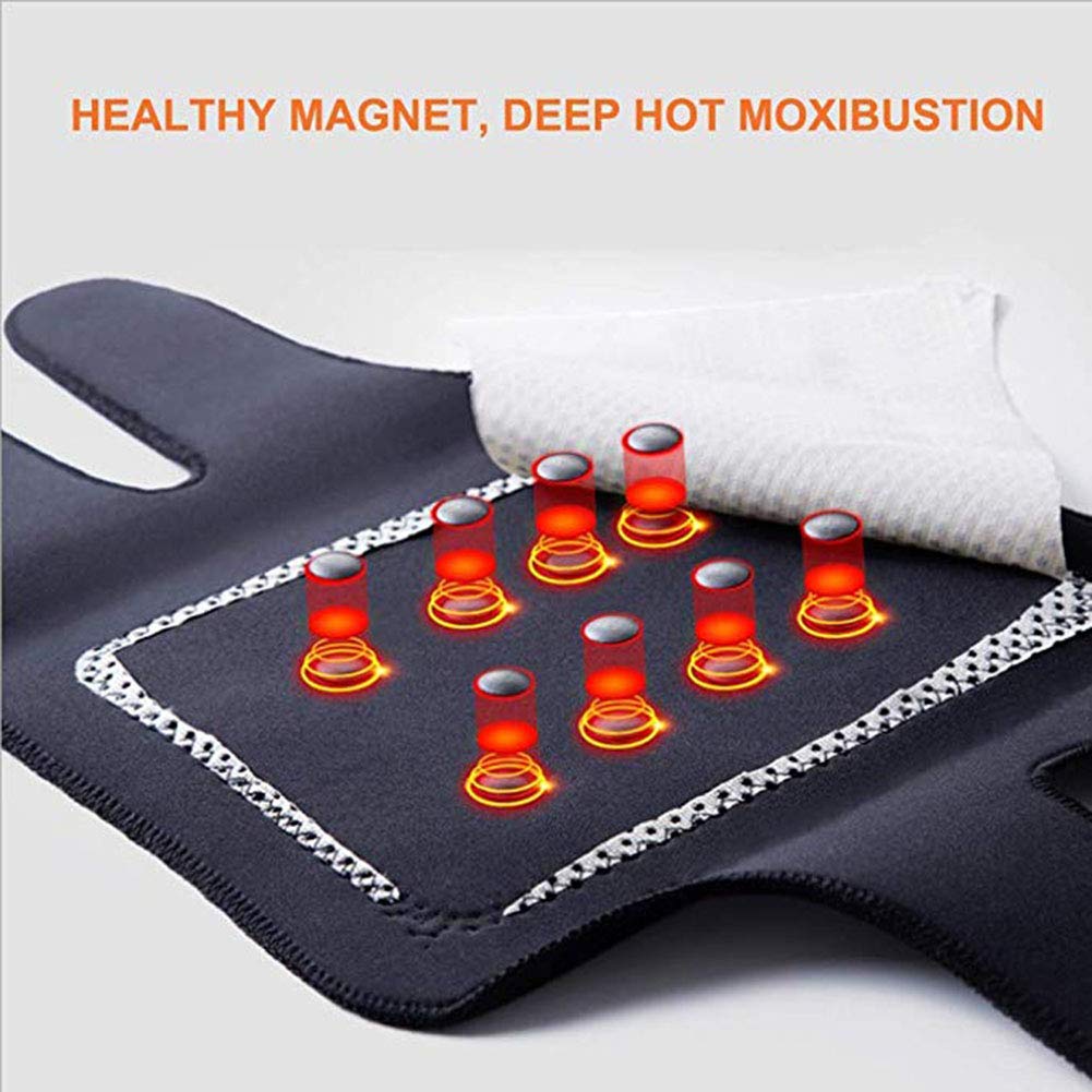 1 Paar selbsterwärmende Kniebandage, selbsterwärmende Turmalin-Magnettherapie-Knieschutzorthese for Arthritis als Heizkissen bei Knieverletzungen und Arthritisschmerzen,Selbstwärmende Kniepa