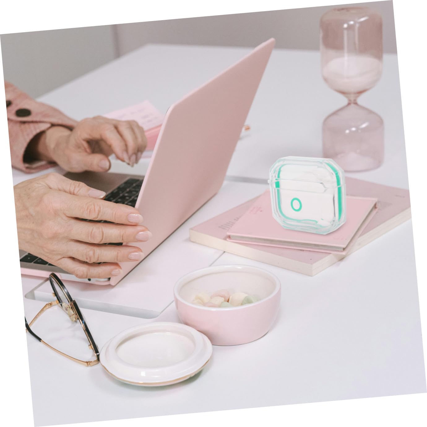 Gatuida 3pezzi Custodia Protettiva Trasparente Tpu Per Auricolari Wireless Compatibile Con Colore Verde Menta Resistente Agli Urti e Ai Graffi Perfetta Per Attività Quotidiane e All