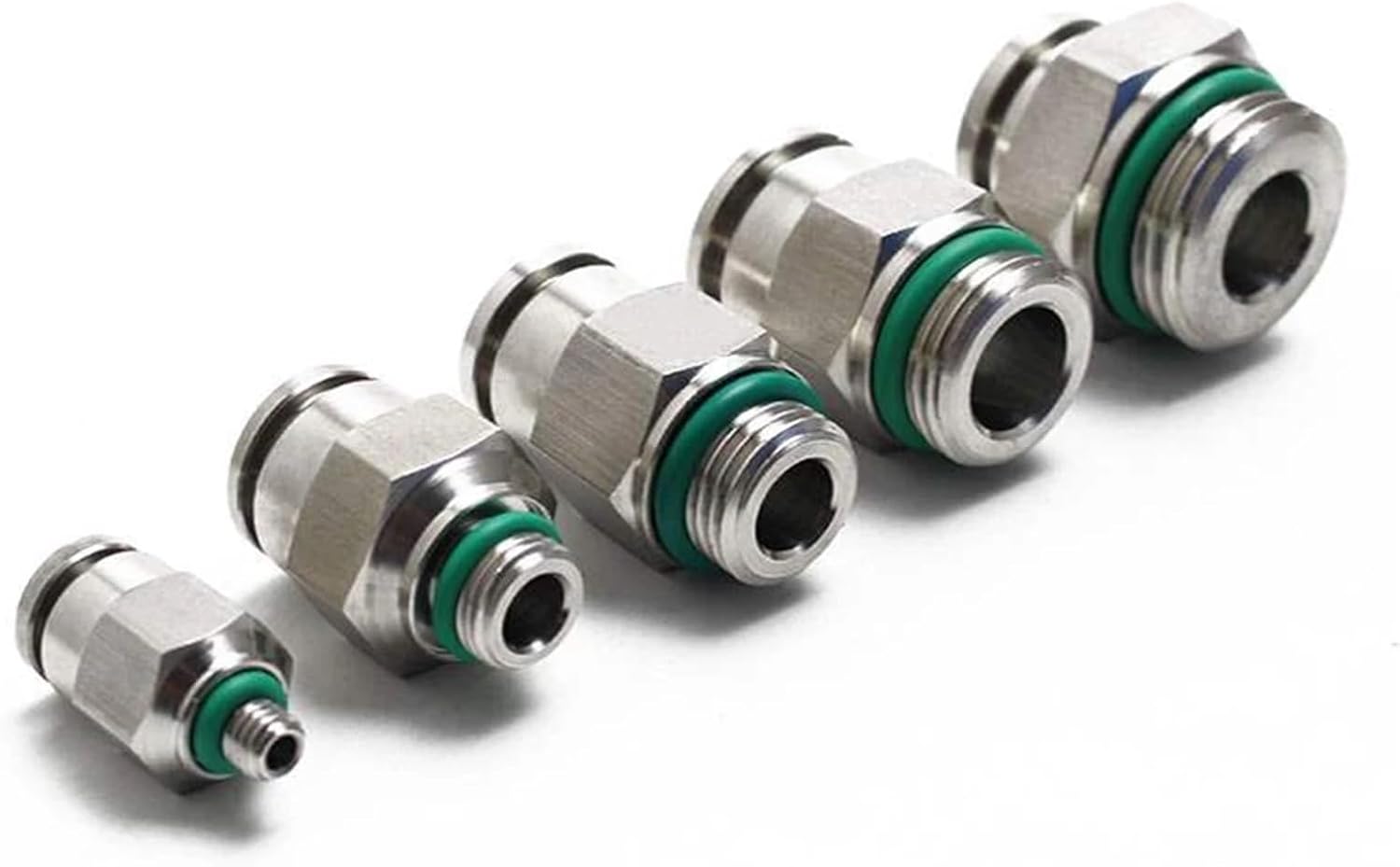PC pneumatic quick connector 304 stainless steel G thread M5 M6 1/8" 1/4" 3/8" 1/2" external thread pipe water gas connector(PC10-G03)
