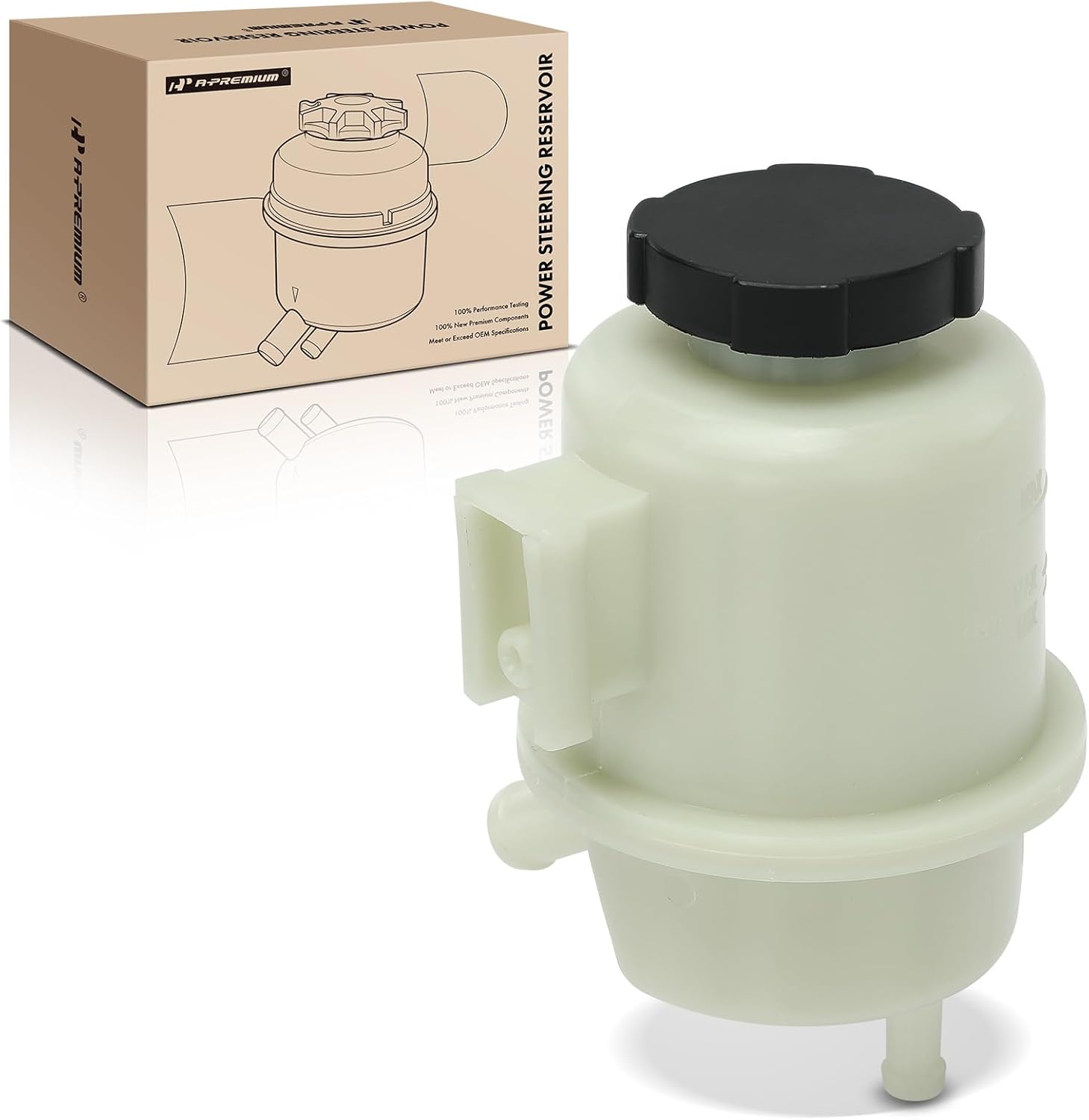 A-Premium Power Steering Reservoir/Tank with Cap Compatible with Nissan Sentra 2000 2001 2002 2003 2004 2005 2006, L4 1.8L