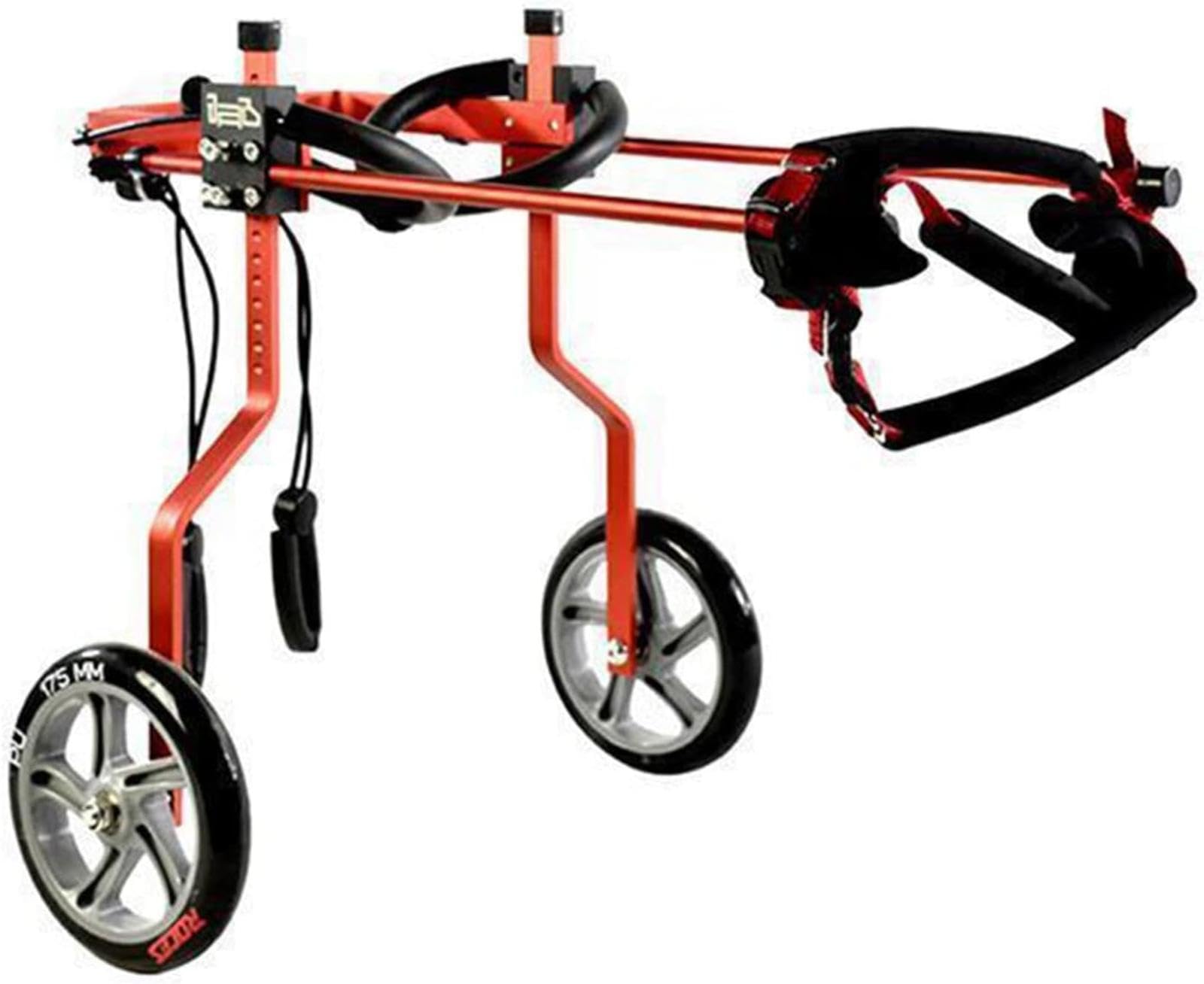 2-kołowy Wózek Inwalidzki Dla Zwierząt Domowych/psów Na Tylne Nogi Małe Psy, Koty, Hulajnoga Dla Zwierząt Domowych Wózek Dla Psa Do Rehabilitacji Tylnych Nóg,Small