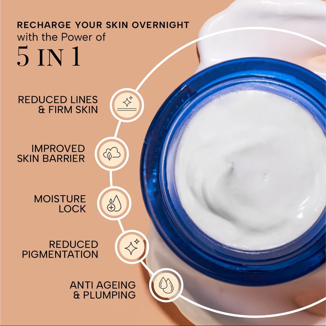 Ras Luxury Oils Super Recharge Night Cream with Bakuchiol (Natural Retinol) & Peptides| Anti-aging Formula | Hydrates & Strenghten Skin Barrier | Reduces Fine Lines & Wrinkles | Luxury Skincare 3 613dpZYqsGL. SL1080