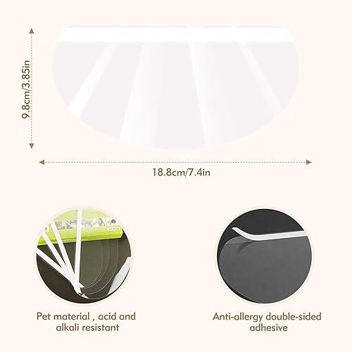 Miniatura 3 de 100 protectores faciales transparentes  Protector de ojos después de cirugía de cataratas, protector facial transparente desechable para la ducha