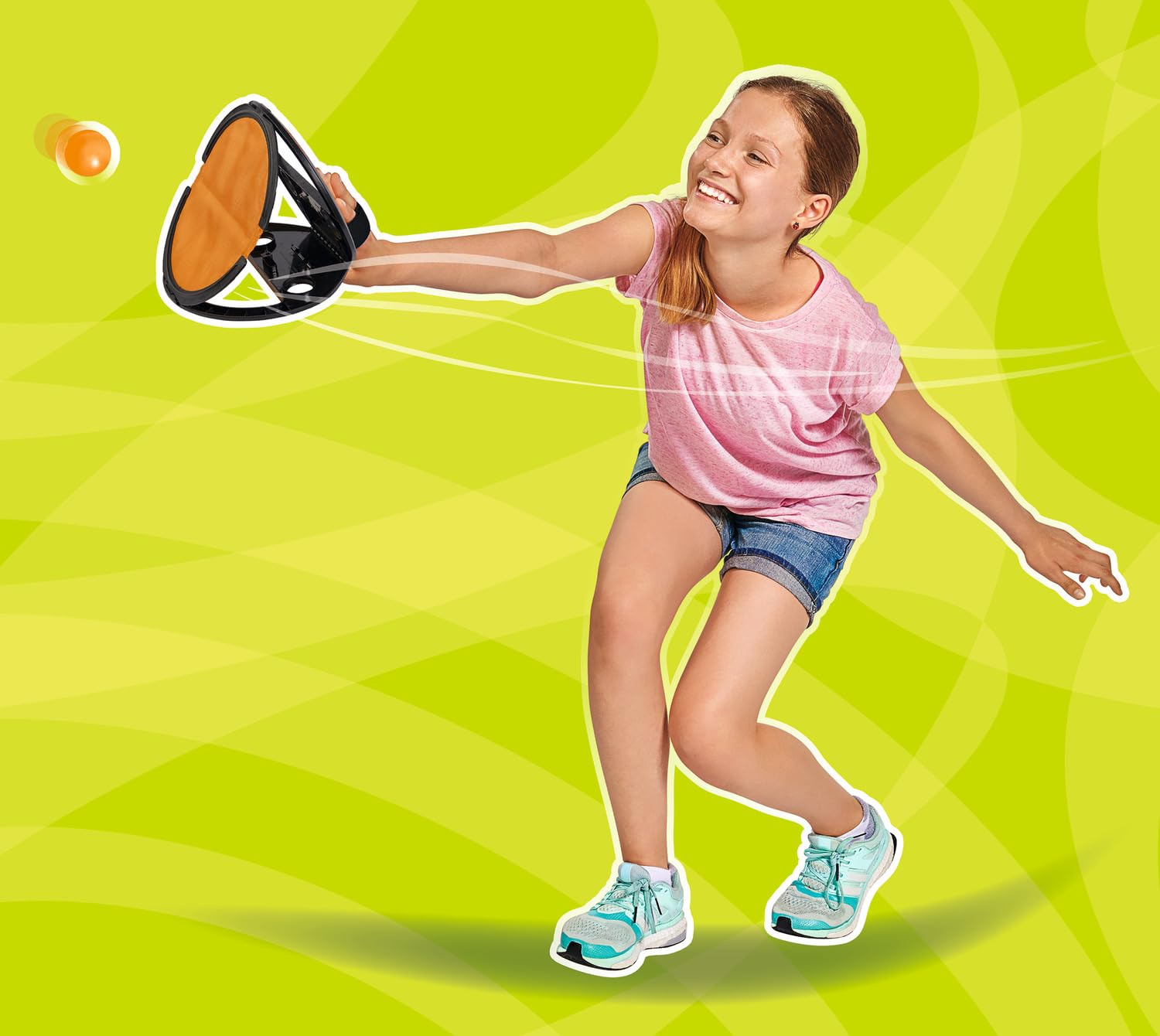 Simba Squap Lot de 2 balles de pêche pour Enfants à partir de 6 Ans - Jeu d'action Populaire pour Le Jardin, la Plage et Les Loisirs - Jouet d'extérieur pour garçons et Filles